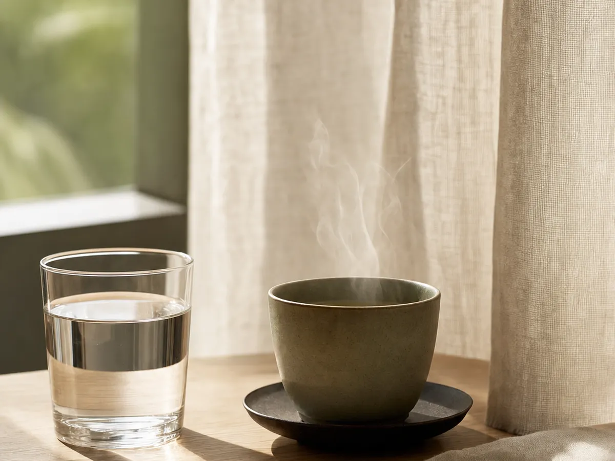 Soft morning light representing presence